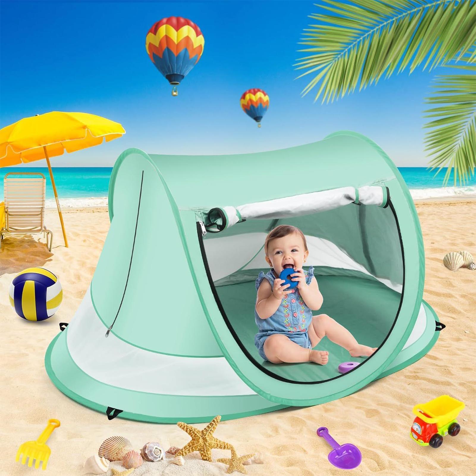 Kids Outdoor Tent - Tenda de praia infantil, proteção UV,