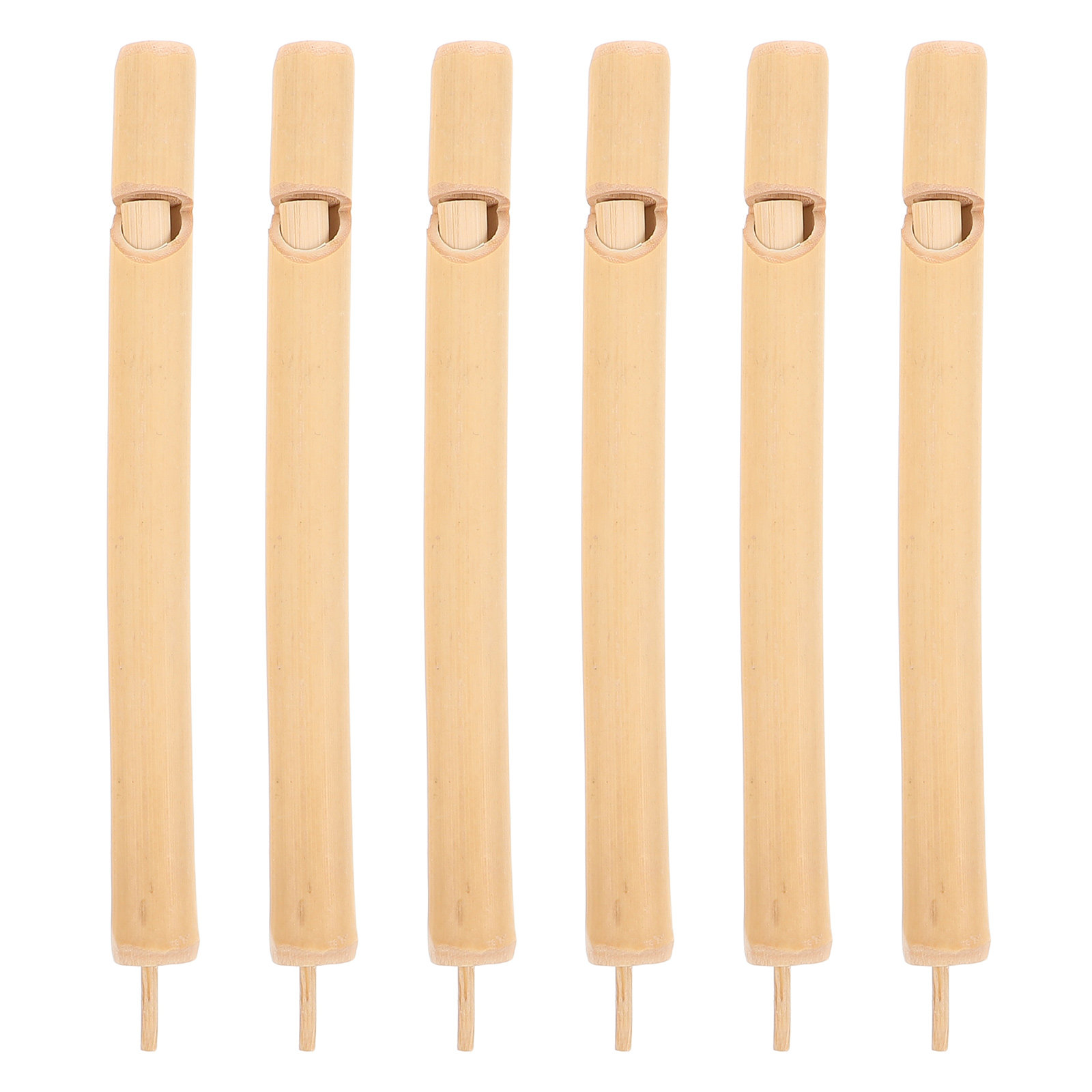 Kids Outdoor Instruments - 6 apitos de madeira em forma