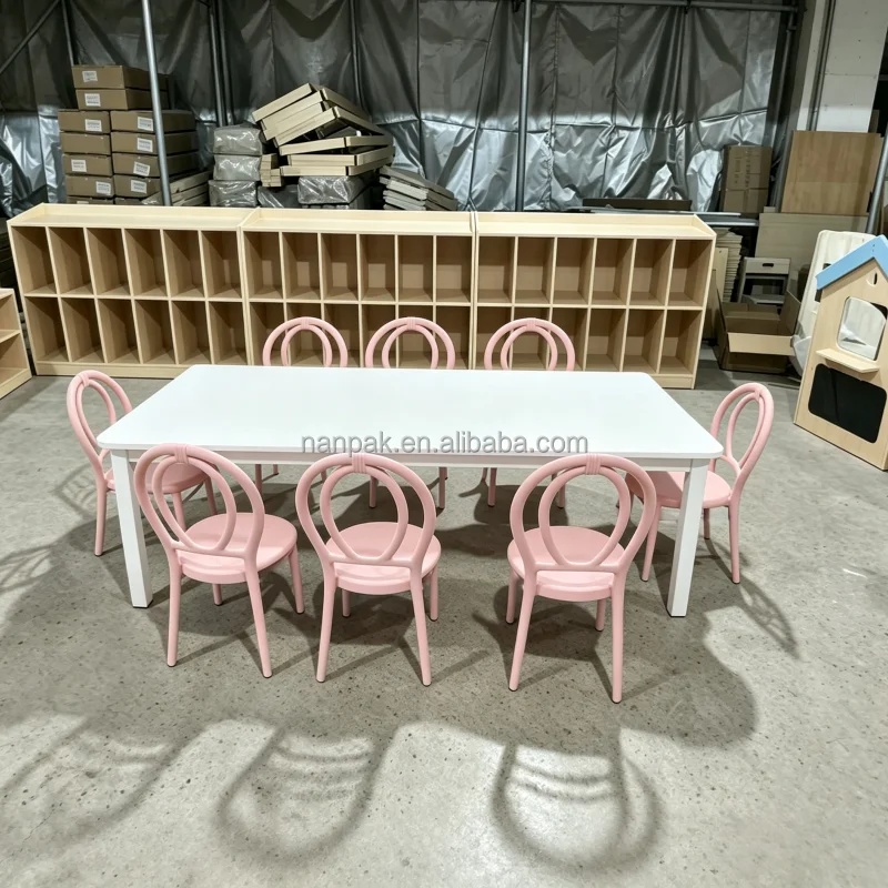 Kids Outdoor Activity Table - Mesa retangular para festas ao ar