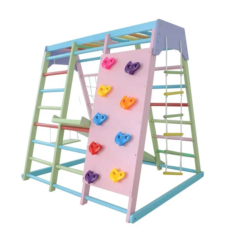 Kids Outdoor Climbing Equipment - Conjunto de Escalada Infantil de Madeira