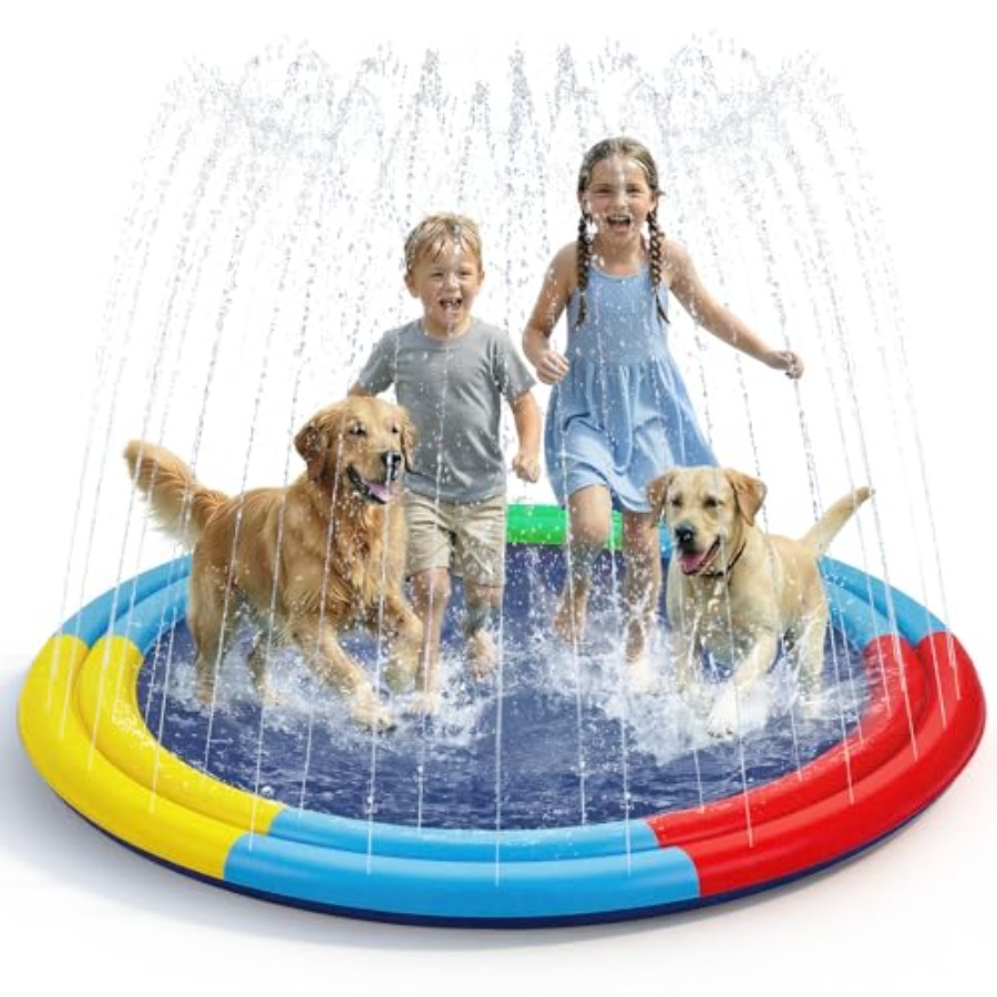 Sprinkler Splash Pad - Tapete de Água para Cães, 78