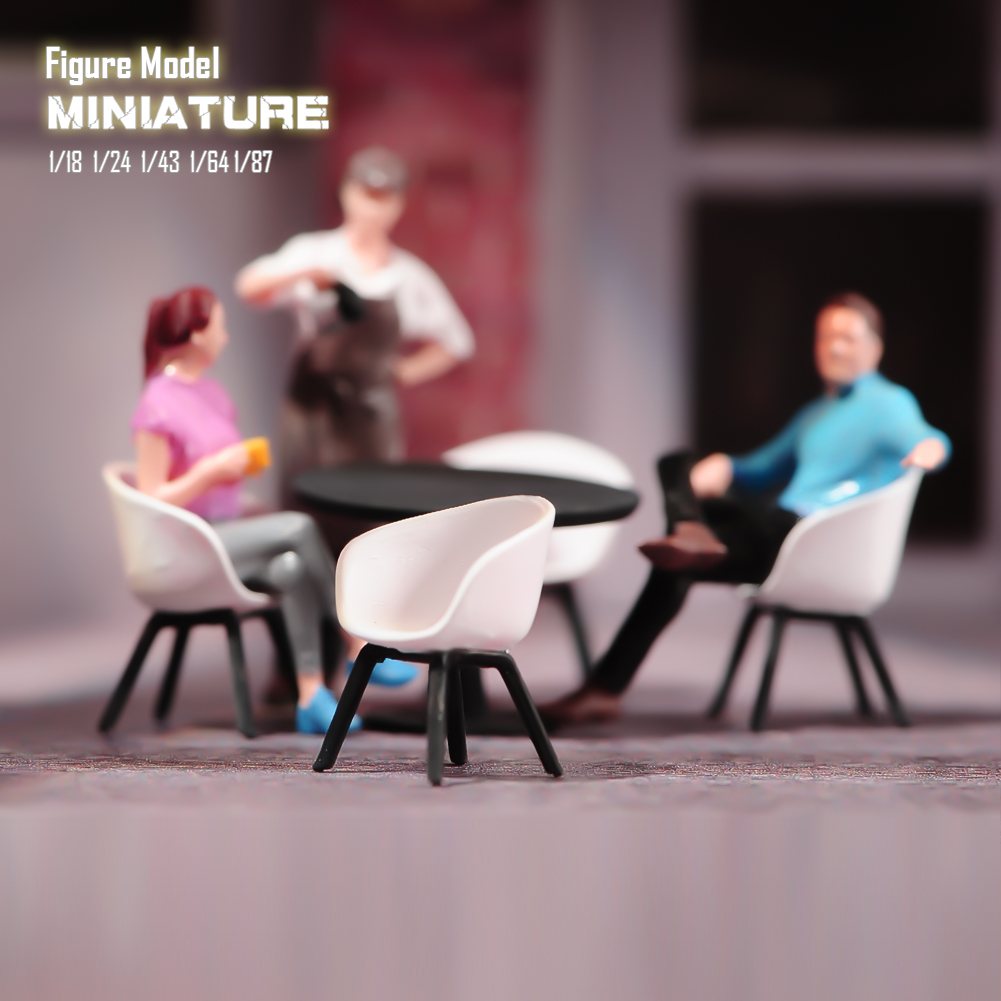 Kids Outdoor Table With Umbrella - Modelo de móveis em miniatura 1/43