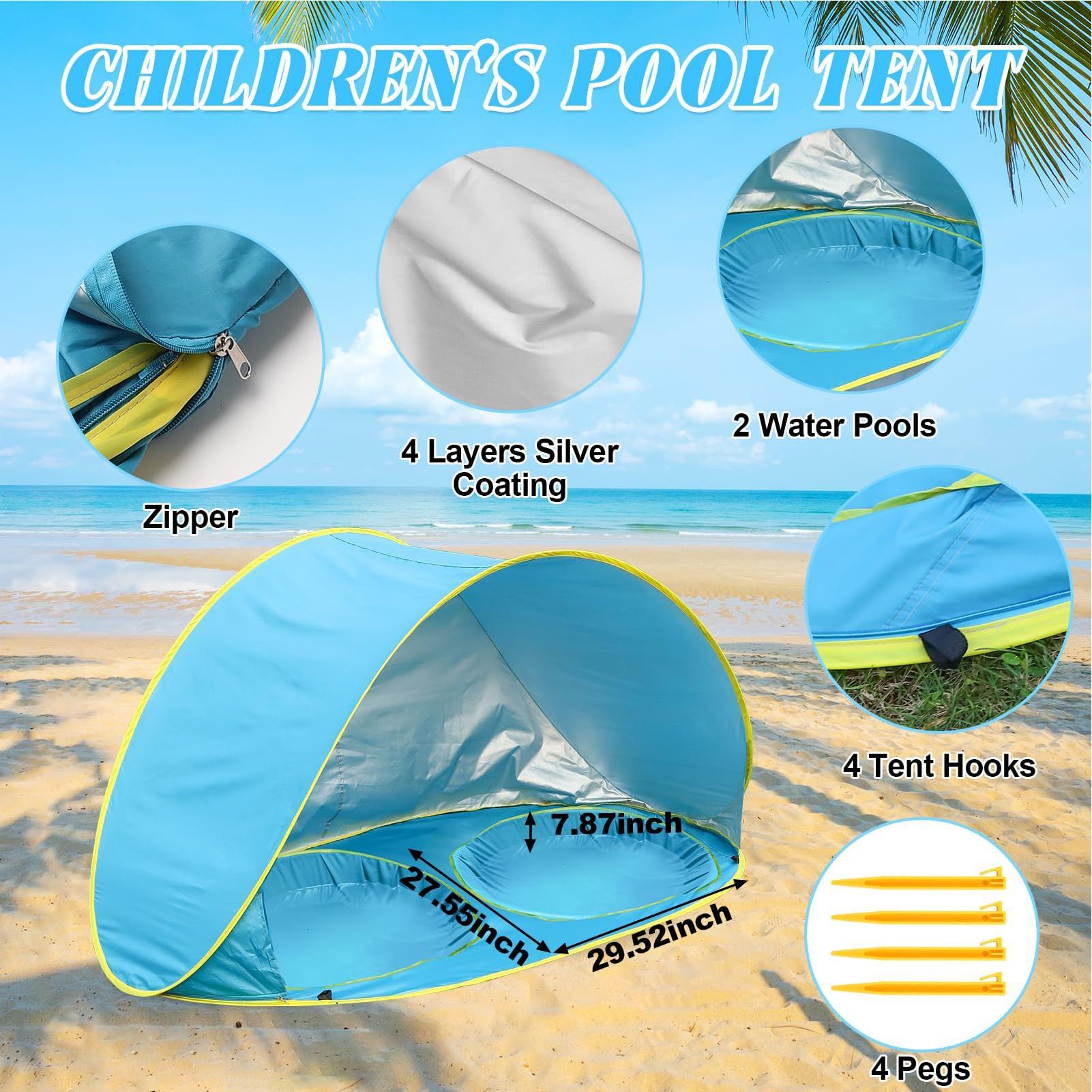 Tenda de praia infantil com pi - Kids Outdoor Tent avaliação e preço
