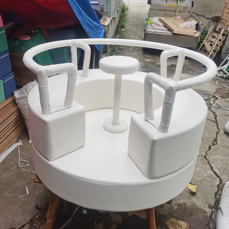 2026 Bonito Branco e Rosa Lilá - Kids Outdoor Merry Go Round avaliação e preço