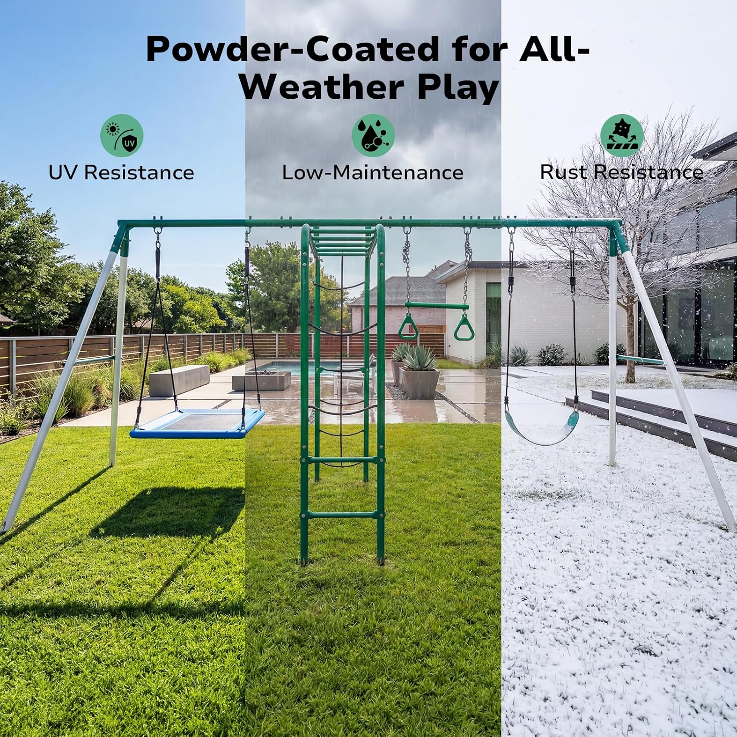 Conjunto de Balanço para Quint - Kids Outdoor Monkey Bars avaliação e preço