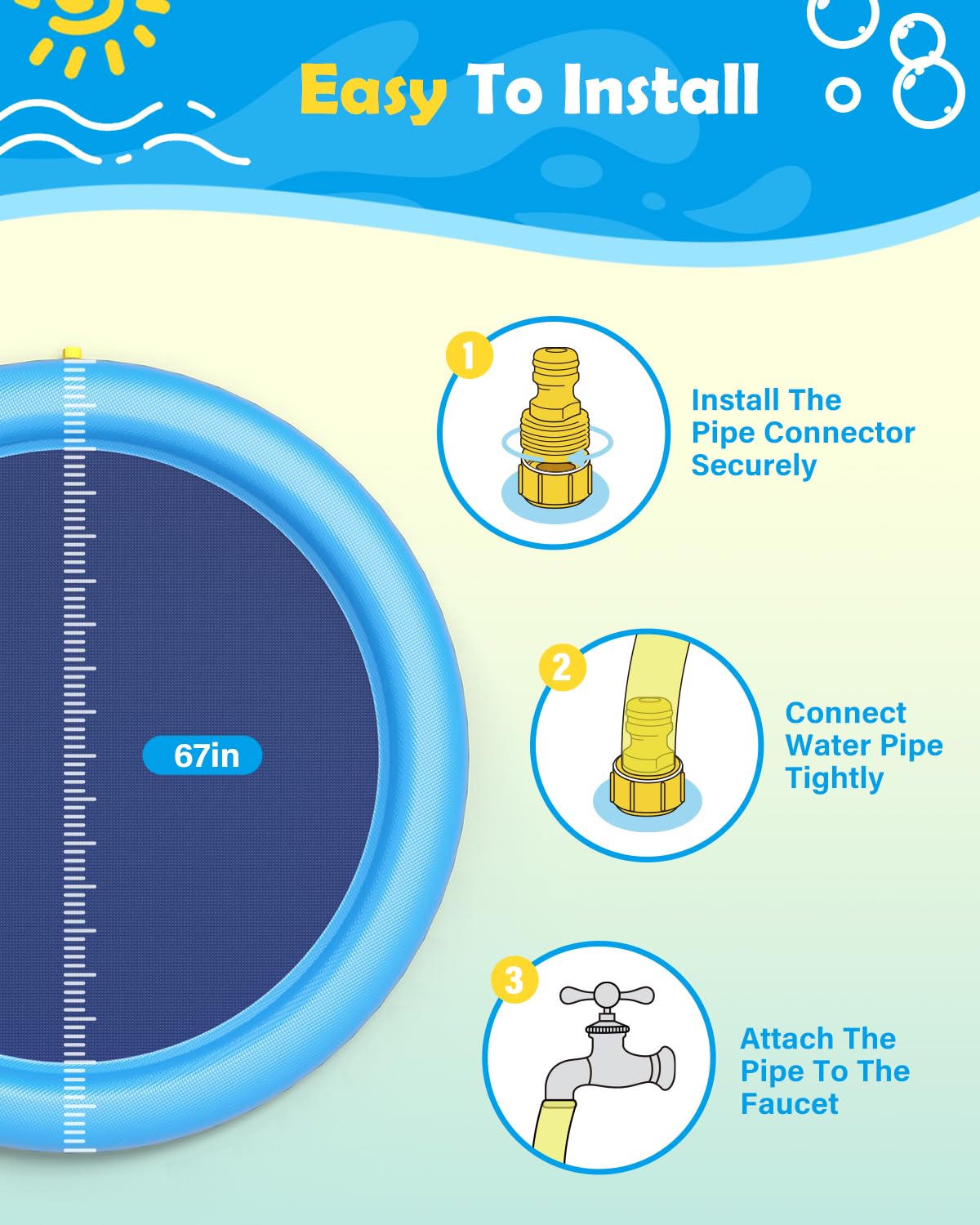 Tapete de Água para Cães com S - Sprinkler Splash Pad avaliação e preço