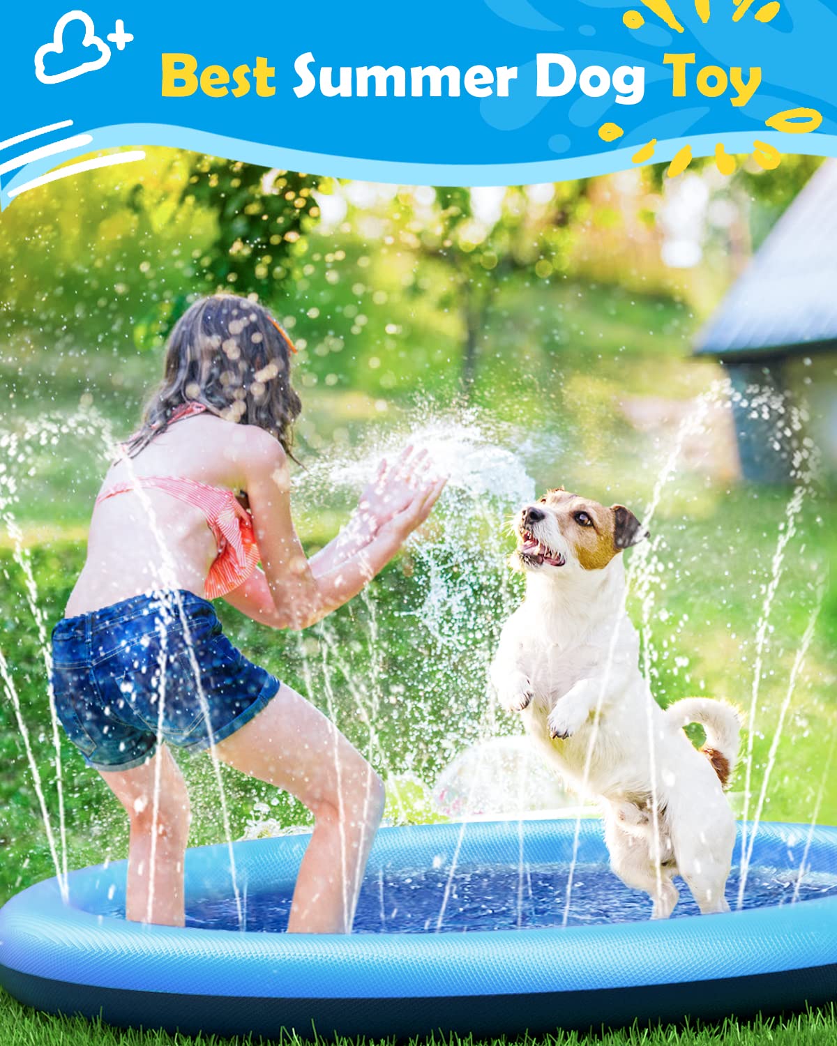 Tapete de Água para Cães com S - Sprinkler Splash Pad avaliação e preço