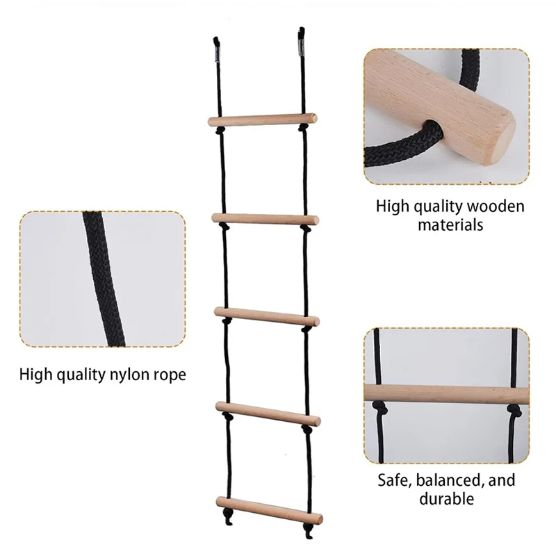 Crianças escalada corda escada - Kids Outdoor Climbing Equipment avaliação e preço