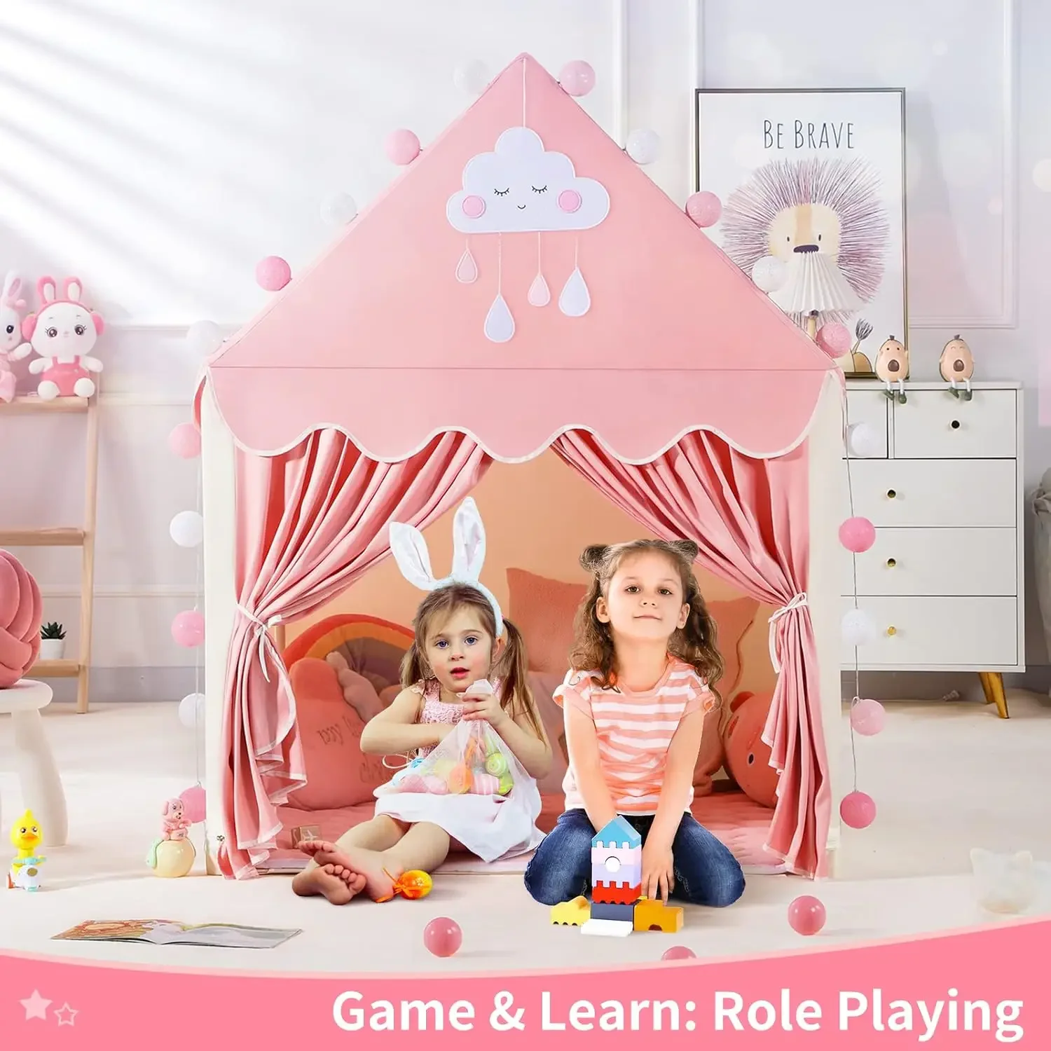 Crianças jogar tenda princesa  - Kids Outdoor Tent avaliação e preço