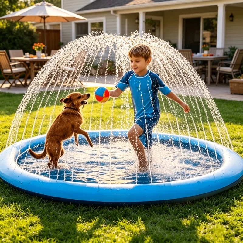 Tapete Inflável Grande de Água - Sprinkler Splash Pad avaliação e preço
