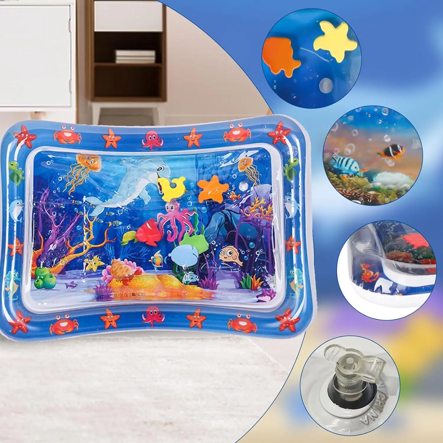 Tapete de jogo sensorial de ág - Slip Slide Water Mat avaliação e preço