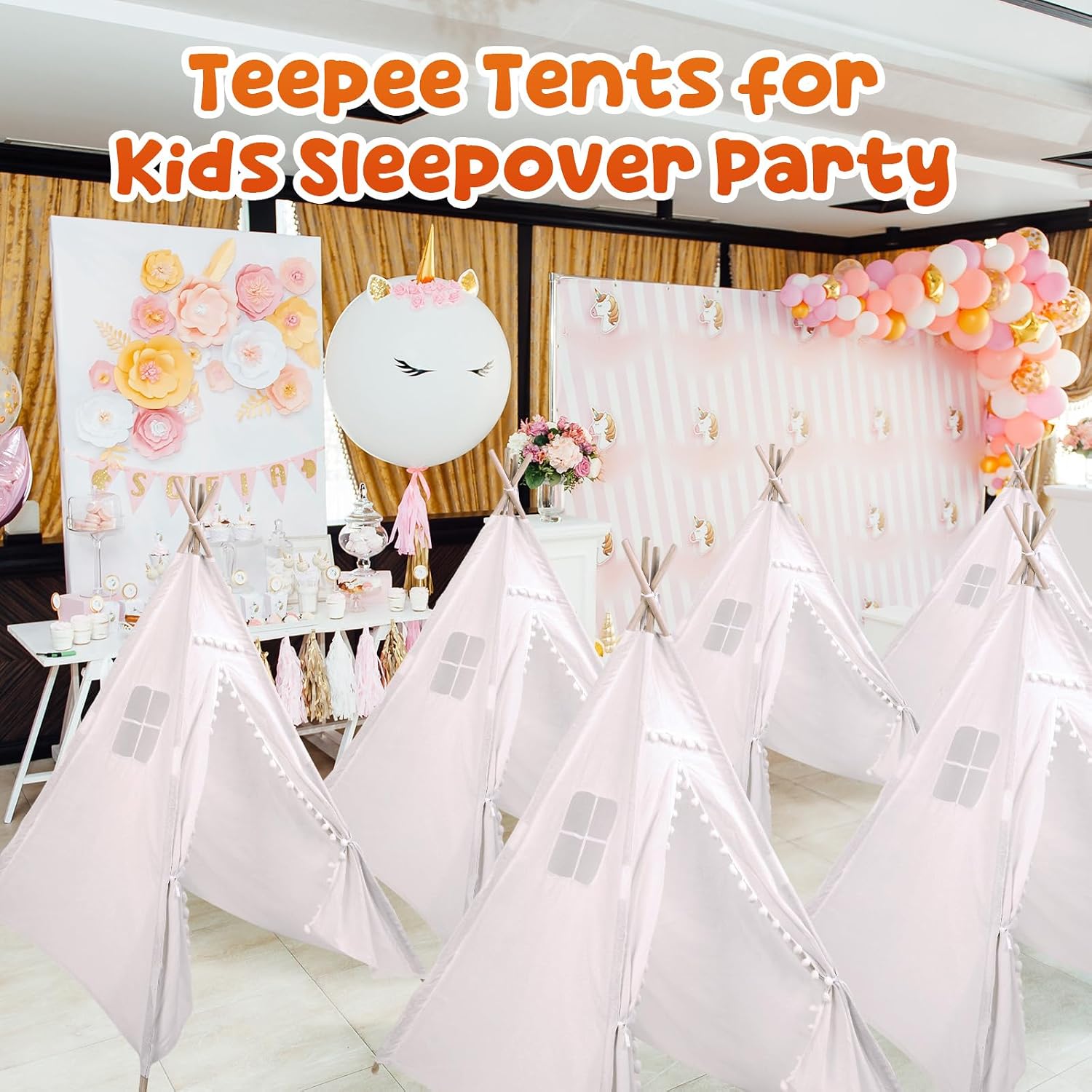 Windyun 6 Peças Tenda Teepee I - Kids Outdoor Tent avaliação e preço
