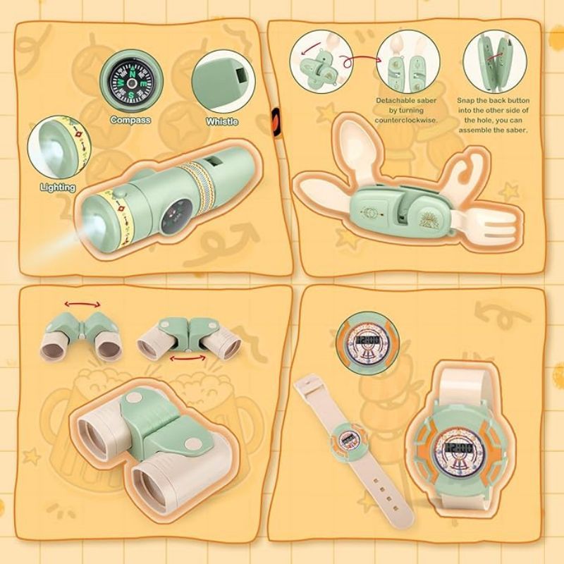 Crianças conjunto de acampamen - Kids Outdoor Tent avaliação e preço