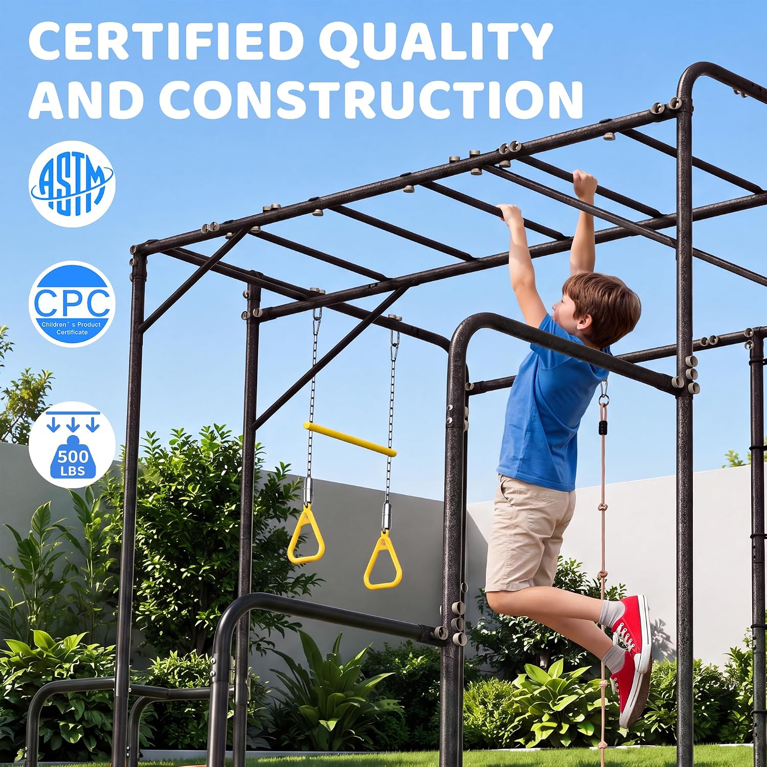 Ginásio de Exterior 7 em 1 com - Kids Outdoor Monkey Bars avaliação e preço