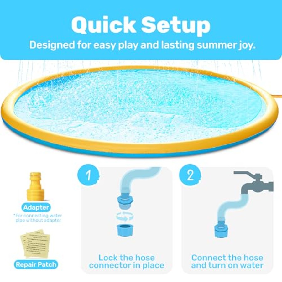 Tapete de água para atividades - Sprinkler Splash Pad avaliação e preço